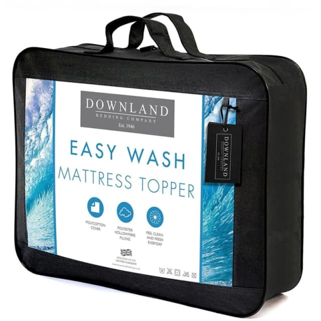 Downland Easy Wash Mattress Topper No Colour unisex Double