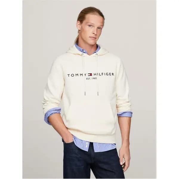 Tommy Hilfiger Logo OTH Hoodie - Cream S