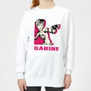 Star Wars Rebels Sabine Womens Sweatshirt - White - 3XL