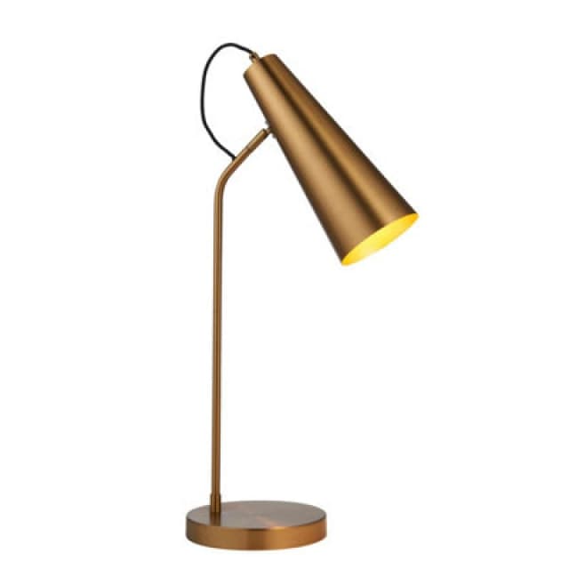 Karna New Task Table Lamp Warm Antique Brass
