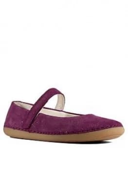 Clarks Girls Skylark Tap Shoe, Plum, Size 2.5 Older