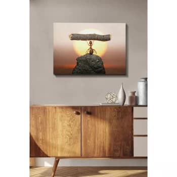 Kanvas Tablo (50 x 70) - 261 Multicolor Decorative Canvas Painting