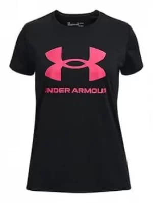 Urban Armor Gear Girls Tech Sportstyle Bl Short Sleeved, Black, Size M=9-10 Years, Women