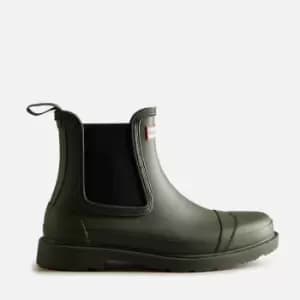 Hunter Womens Commando Chelsea Boots - Dark Olive - UK 4