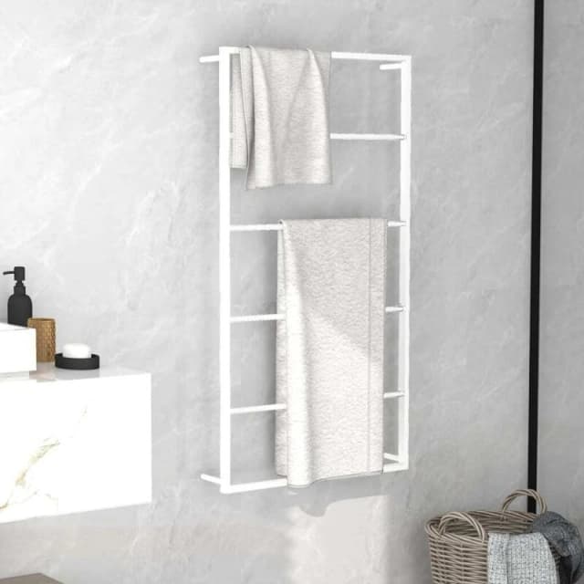 VIDAXL Towel Rack White 60x10x116cm Steel Vidaxl 8720286504208