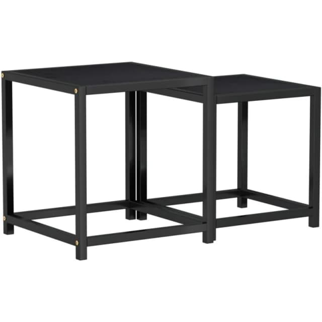 VIDAXL Tea Tables 2 pcs mdf Black Vidaxl 8720286462553