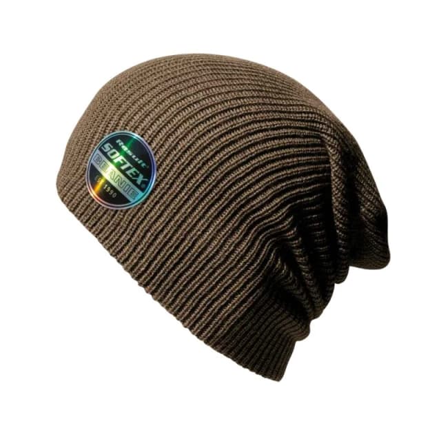 Result Core Mens Softex Beanie in Chocolate Chocolate Male One Size