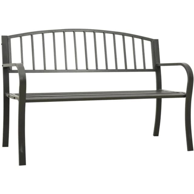 VIDAXL Vidaxl - Garden Bench Grey 120cm Steel 8720845642488