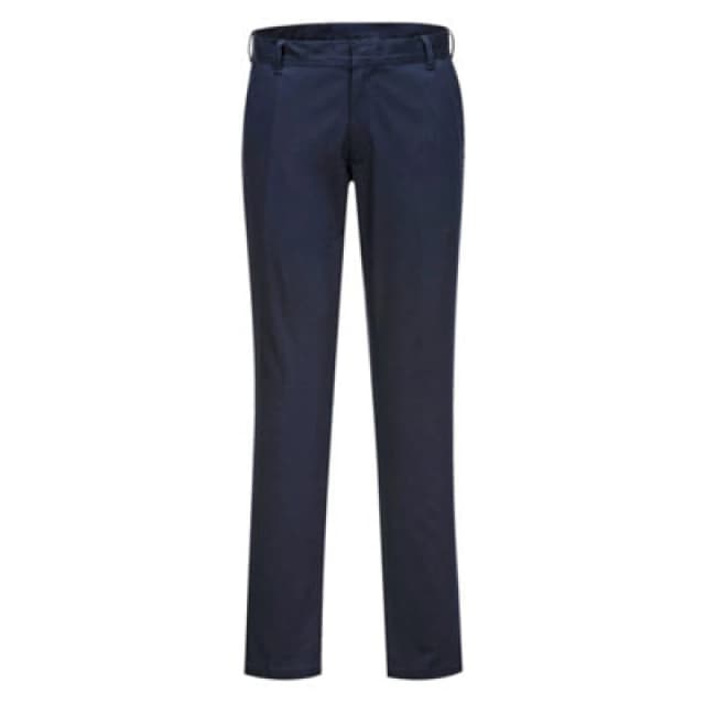 Portwest WX2 Womens Stretch Slim Chino Trousers S235DNR38 Colour: Dark Navy