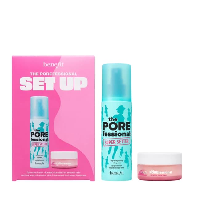 Benefit The Porefessional Set Up Setting Spray and Powder Duo Worth £52 Face Makeup Sets One Size None 77178769000