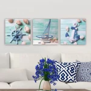 DRPRC14 Multicolor Decorative Canvas Painting (3 Pieces)