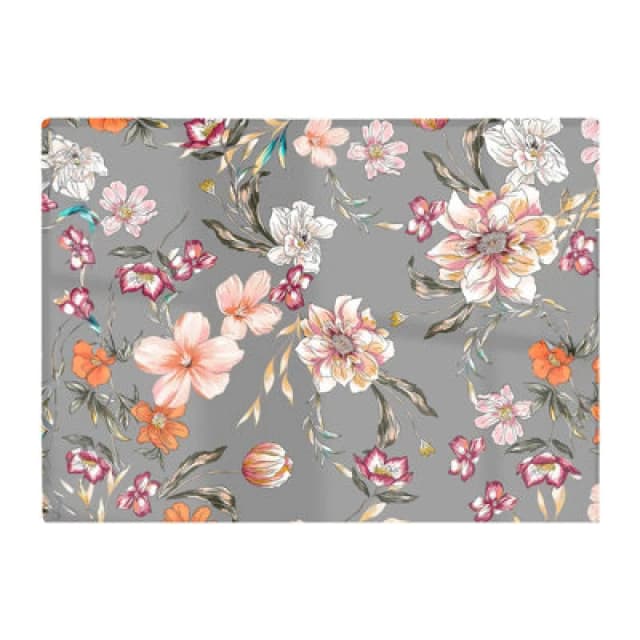 Warren Reed Designer Peony Lily Tulip Daisy Glass Chopping Board