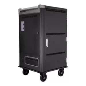 V7 Charge Cart - 30 Devices - Secure Store and Charge Chromebooks Notebooks and Tablets - UK Plug