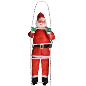 Santa Claus on a Ladder 7ft with 120 LEDs