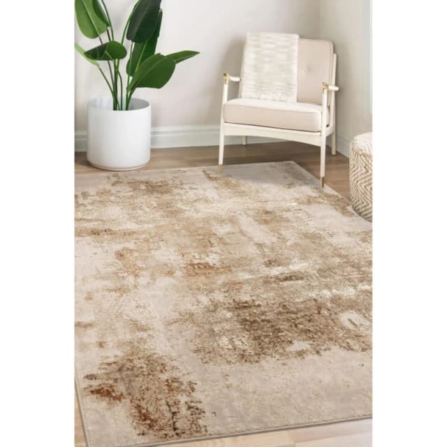 Homemaker Dusk Marble Champagne 140X200Cm Rug, Gold DUSKMARC140200