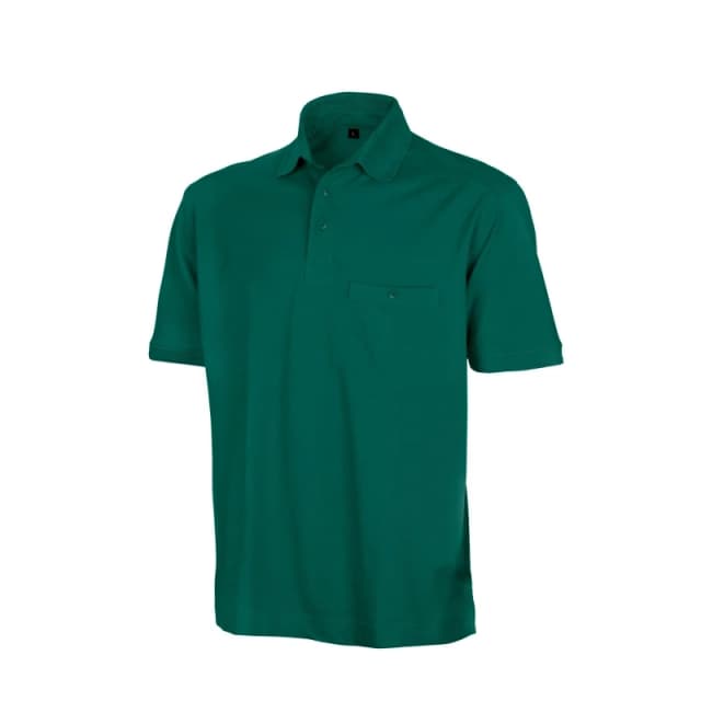 Result Result Men Work-Guard Apex Short Sleeve Polo Shirt in Bottle Green Size: X-Small Bottle Green XS Male 5057520300009