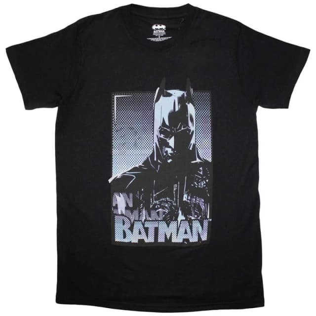 DC Comics Batman Dark Batman T Shirt Black unisex