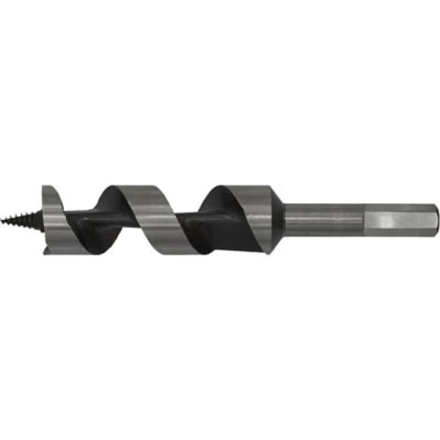 Loops 25 x 155mm Hardened Auger Wood Drill Bit - Hexagonal Shank - Woodwork Timber Multi