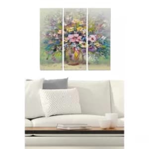MDF1676743 Multicolor Decorative MDF Painting (3 Pieces)
