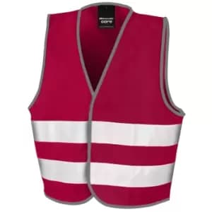 Result Childrens/Kids Enhanced Hi-Vis Vest (M) (Burgundy)
