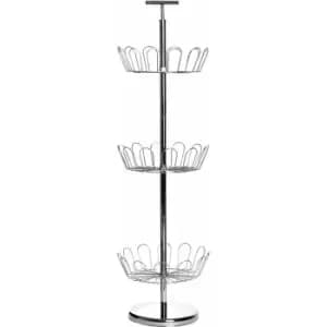 Revolving Silver Shoe Stand - Premier Housewares