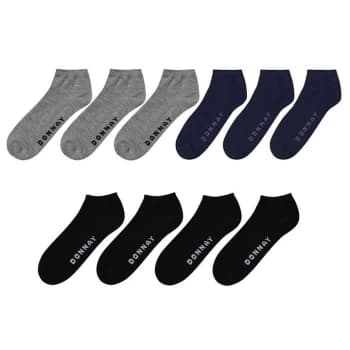 Donnay 10 Pack Trainer Socks Junior - Dark Asst