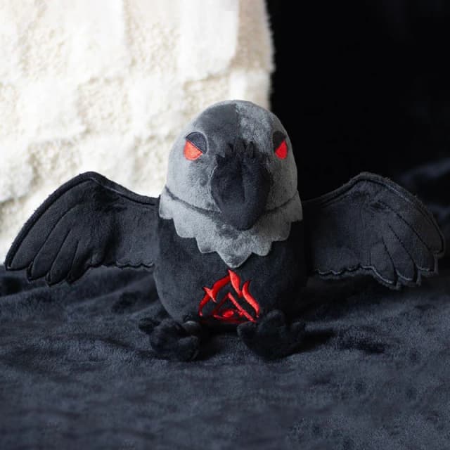 Something Different Raven Plush Toy - Black One Size