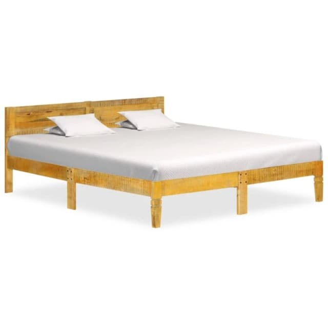 VIDAXL Bed Frame without Mattress Solid Mango Wood 180cm Vidaxl 8719883997315