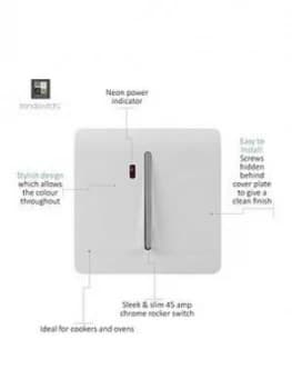 Trendiswitch 20 Amp Neon Insert Std White