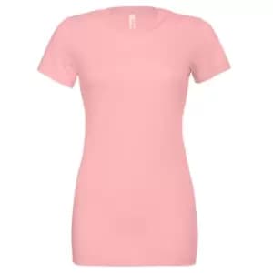 Bella + Canvas Womens/Ladies Jersey Short-Sleeved T-Shirt (L) (Pink)