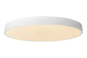 Unar Modern Flush ceiling light - Ø60cm - LED Dim. - 1x60W 2700K - 3 StepDim - White