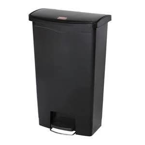 Rubbermaid Slim 68L Step Bin Black Single