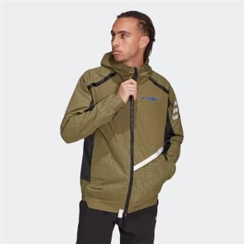 adidas Terrex Utilitas Rain Jacket Mens - Focus Olive / Black