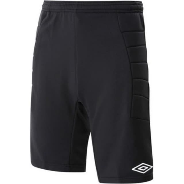 Umbro Padded Goalkeeper Shorts in Black Size: 7-8 Years Black Unisex 7-8 Years