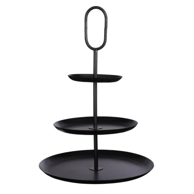 Mica Rama tiered stand Black unisex h55xd38cm