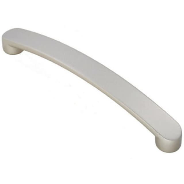Loops Flat Fronted Bow Pull Handle 179 x 19mm 160mm Fixing Centres Satin Nickel Metallics unisex