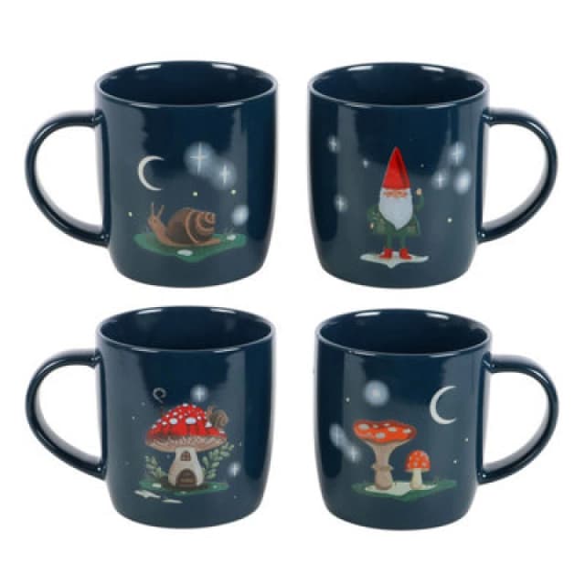Something Different Something Different Gnome Sweet Gnome Mug Set in Navy Navy One Size Unisex 5063527949080