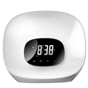 Groov-e Groove-e Light Curve Wake Up Alarm Clock & Radio