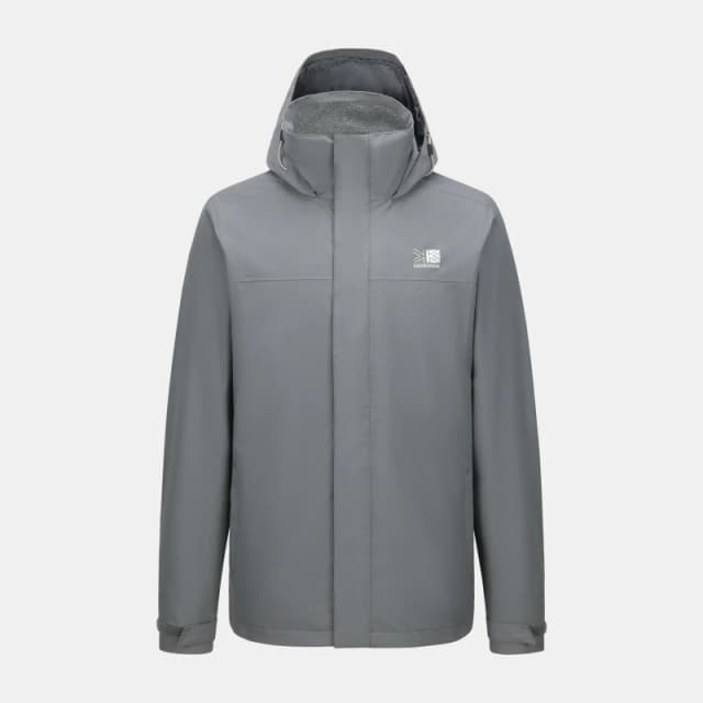 Karrimor Mens Waterproof WeatherTite 3 in 1 Jacket Charcoal male S