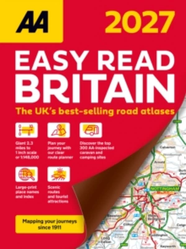 AA Easy Read Atlas Britain 2027 Paperback / softback