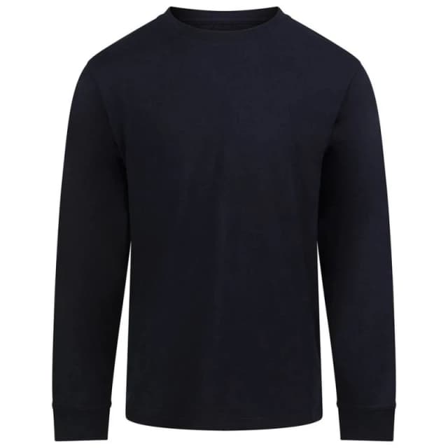 AWDis Mens Long-Sleeved T-Shirt in Midnight Size: Medium Midnight Male M