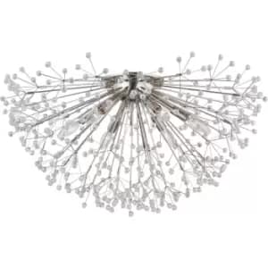 Hudson Valley Dunkirk 6 Light Semi Flush Polished Nickel