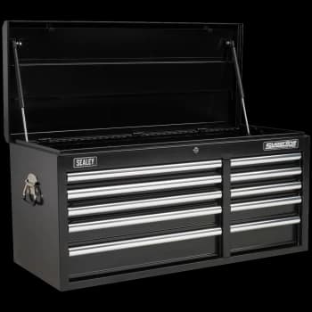Sealey Superline Pro 10 Drawer Heavy Duty Tool Chest Black