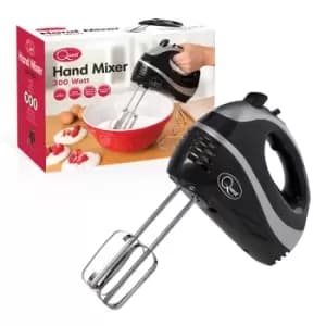Quest 35810 300W Professional Hand Mixer - Black/Silver