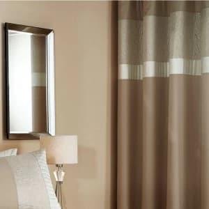 Catherine Lansfield Embossed Rose Eyelet Curtains - H183 x Drop 167cm