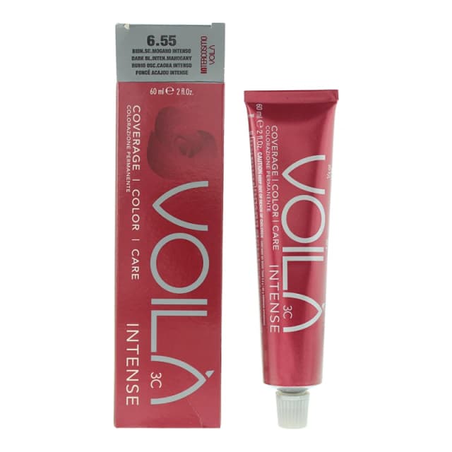 Intercosmo Voila 3c Intense 6.55 Dark Blonde Intense Mahogany Hair Colour 60ml