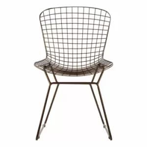 Interiors By Ph Wire Chair Bronze Metal