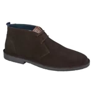 Roamers Mens Suede Desert Boots (11 UK) (Dark Brown)