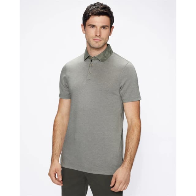 Ted Baker Frend Polka Polo Shirt - Green Green XS