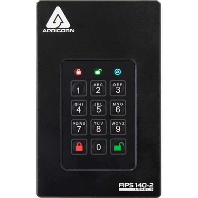 Apricorn AFL3-S4TB external solid state drive 4TB Black